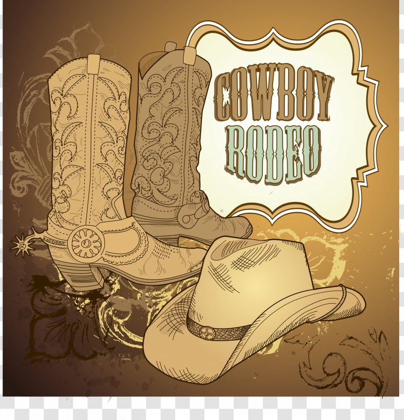 American Frontier Cowboy Stock Photography - Hat - Boot Transparent PNG