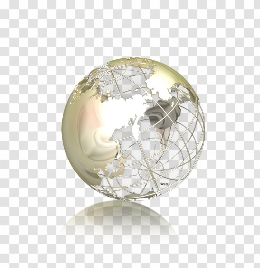 Sphere - Barcode - Hollow Metal Globe Transparent PNG