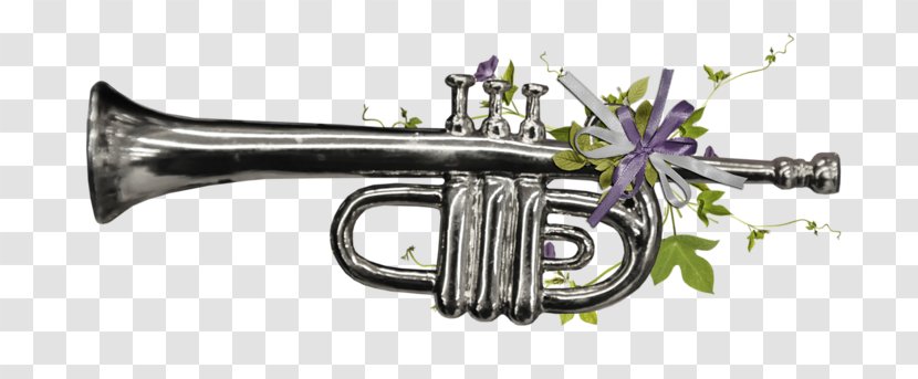 Cornet Trumpet Wind Instrument Flugelhorn Bugle - Watercolor Transparent PNG