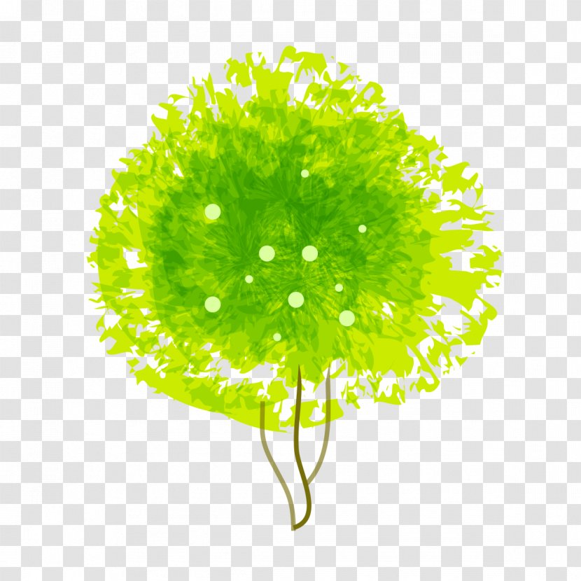 Green Dandelion Clip Art - Pattern Transparent PNG