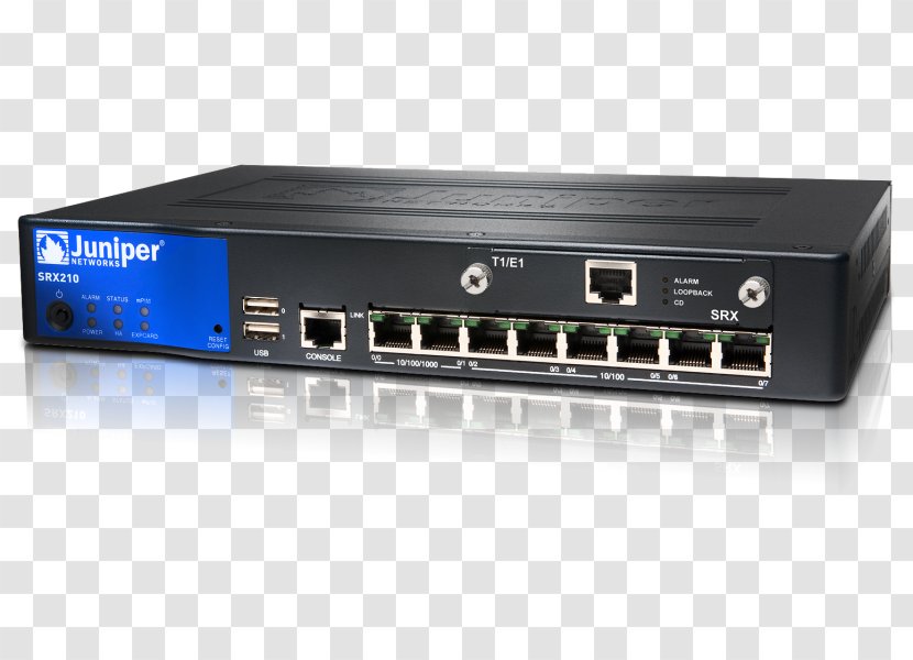 Juniper Networks Power Over Ethernet J-Series Gateway Firewall - Stereo Amplifier - Enhanced Protection Transparent PNG
