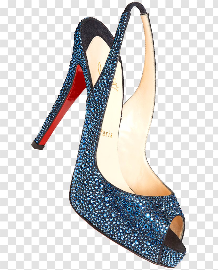High-heeled Shoe Court - Electric Blue - High Heeled Transparent PNG