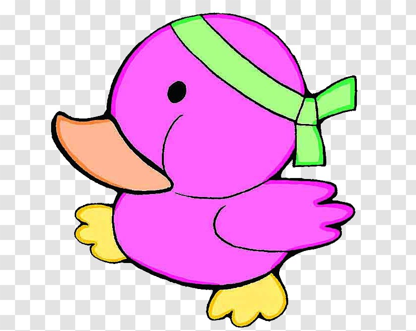 The Ugly Duckling Duck With Not Bulletproof - Green - Purple Transparent PNG