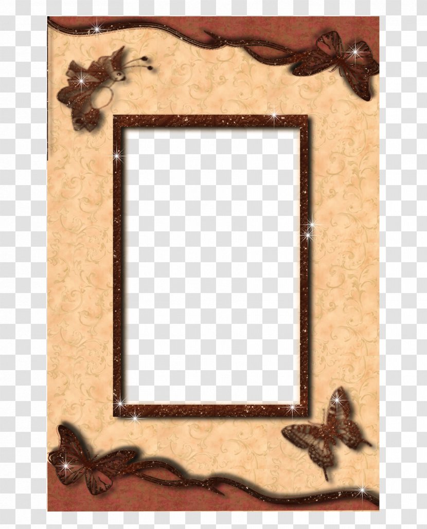 Picture Frame - Mirror - Vintage Yellow Transparent PNG