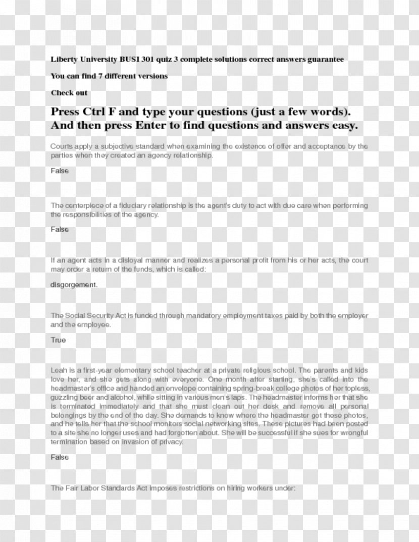 Nizhnevartovsk State University Document Article Lecturer - Correct Answer Transparent PNG