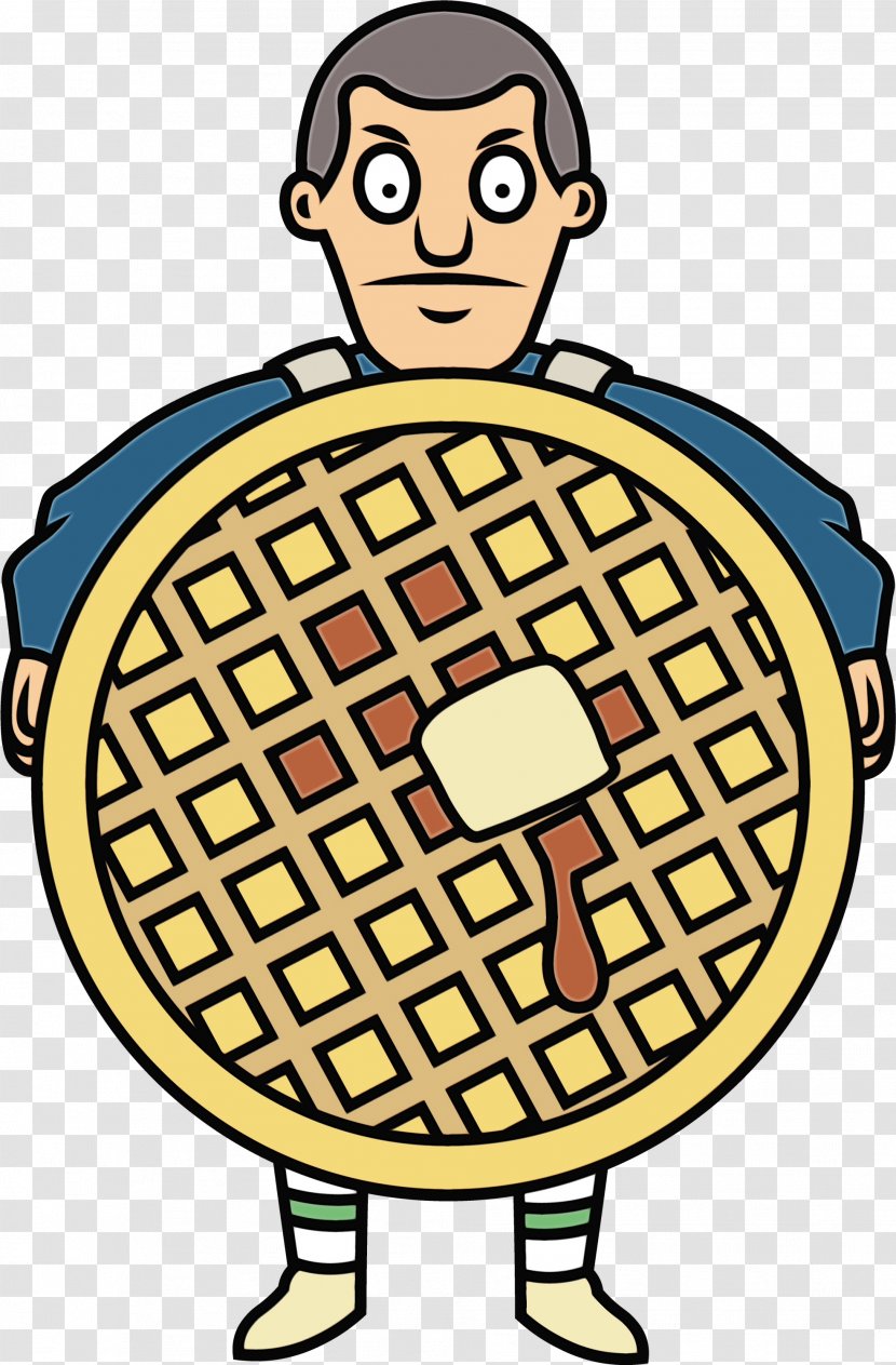Cartoon Animation Waffle Drawing Food - Paint - Line Art Finger Transparent PNG
