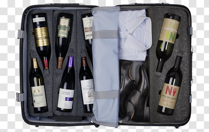 Wine Beer Suitcase Champagne Bottle Transparent PNG