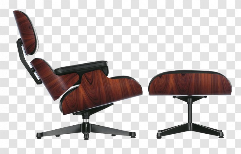 Eames Lounge Chair And Ottoman Charles Ray Vitra - Foot Rests Transparent PNG