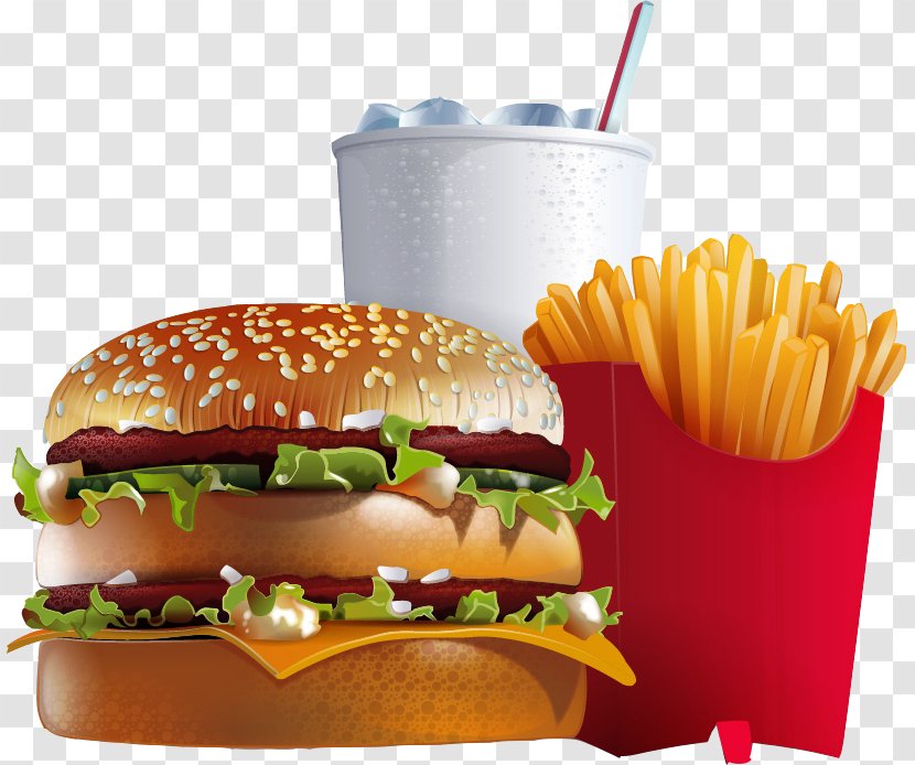 Fast Food Junk Hamburger Chicken Nugget French Fries - Big Mac Transparent PNG