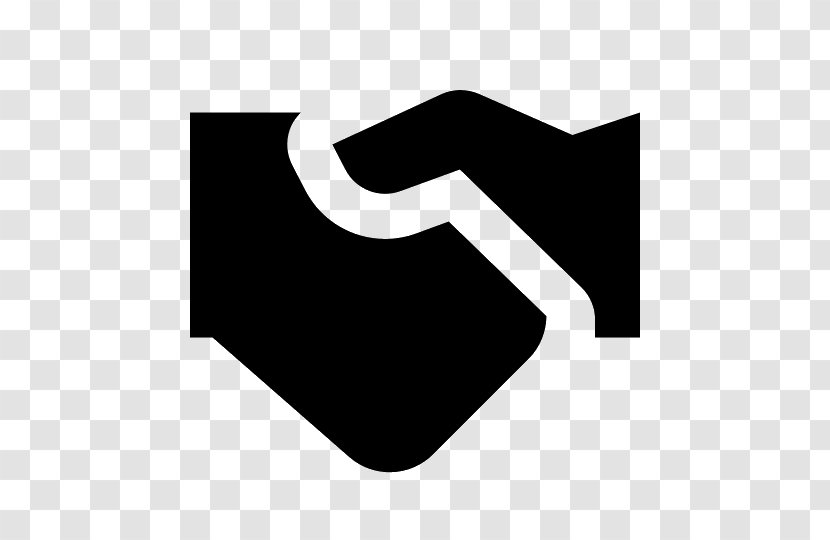 Handshake Clip Art - Symbol - Black And White Transparent PNG
