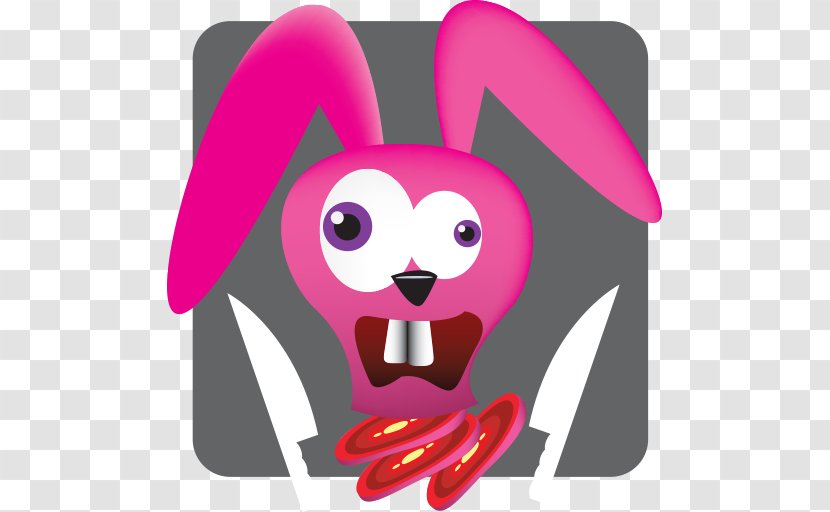 Whiskers Snout Pink M Clip Art - Cartoon - Ninja Bunny Transparent PNG