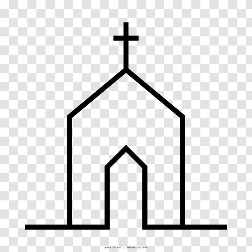 Drawing Christian Church Coloring Book Chapel - Monochrome Photography Transparent PNG