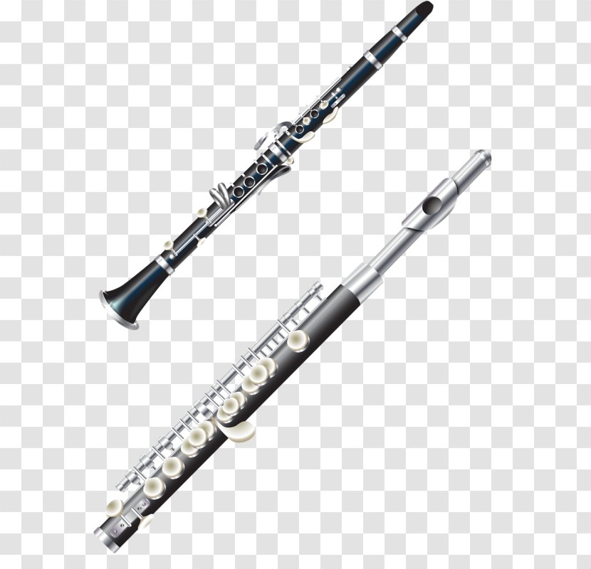 Flute Piccolo Musical Instrument Clip Art - Flower - Instruments Transparent PNG