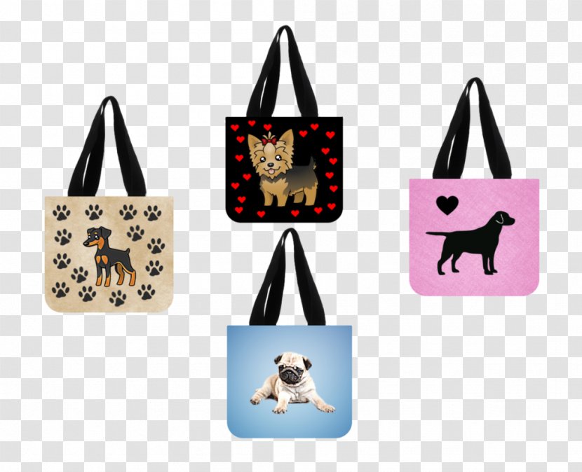 Tote Bag T-shirt Yorkshire Terrier Handbag - Choker Transparent PNG