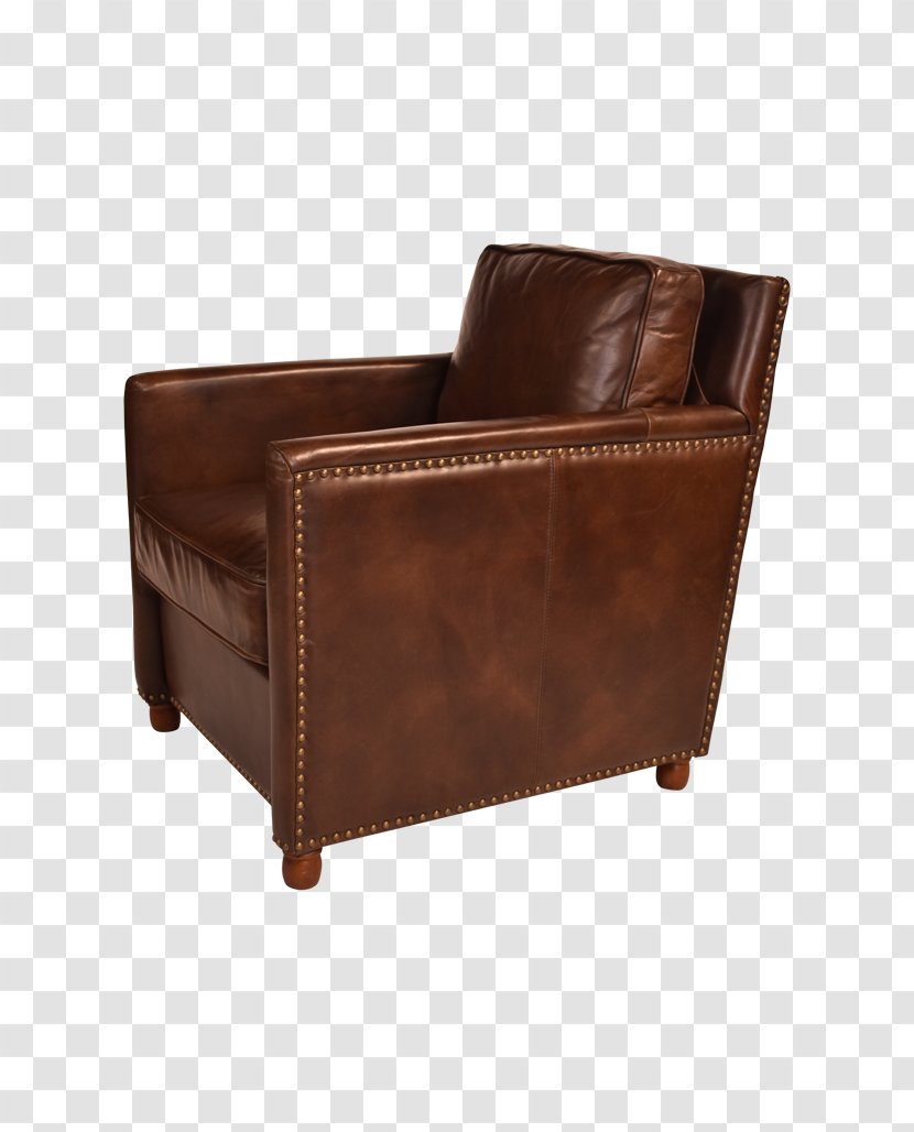 Club Chair Loveseat Leather Couch - Design Transparent PNG