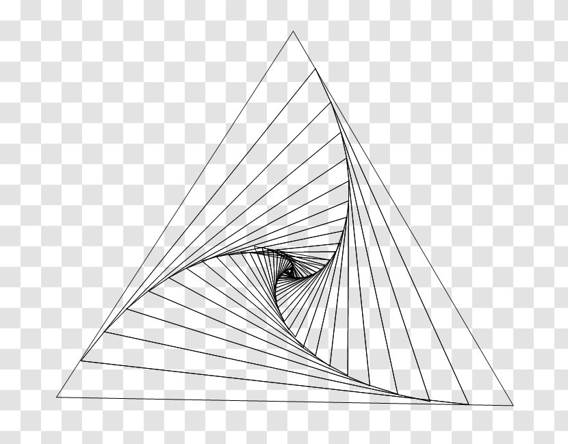 Penrose Triangle Geometry Op Art - Optics Transparent PNG