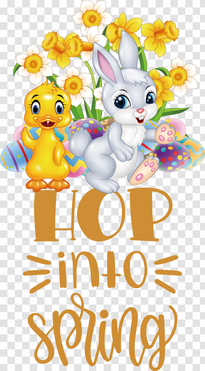 Hop Into Spring Happy Easter Easter Day Transparent PNG