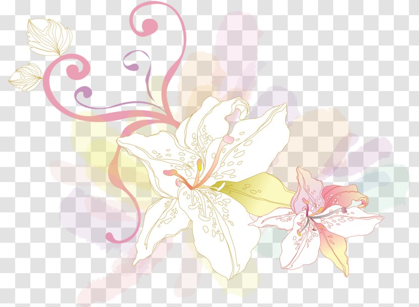Floral Design Flower Download - Tree - Pink Lily Transparent PNG