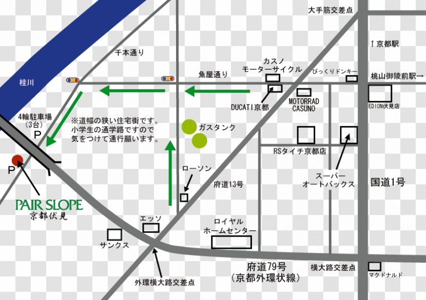ペアスロープ京都伏見 Map LAND Diagram - Land - Kyoto Transparent PNG