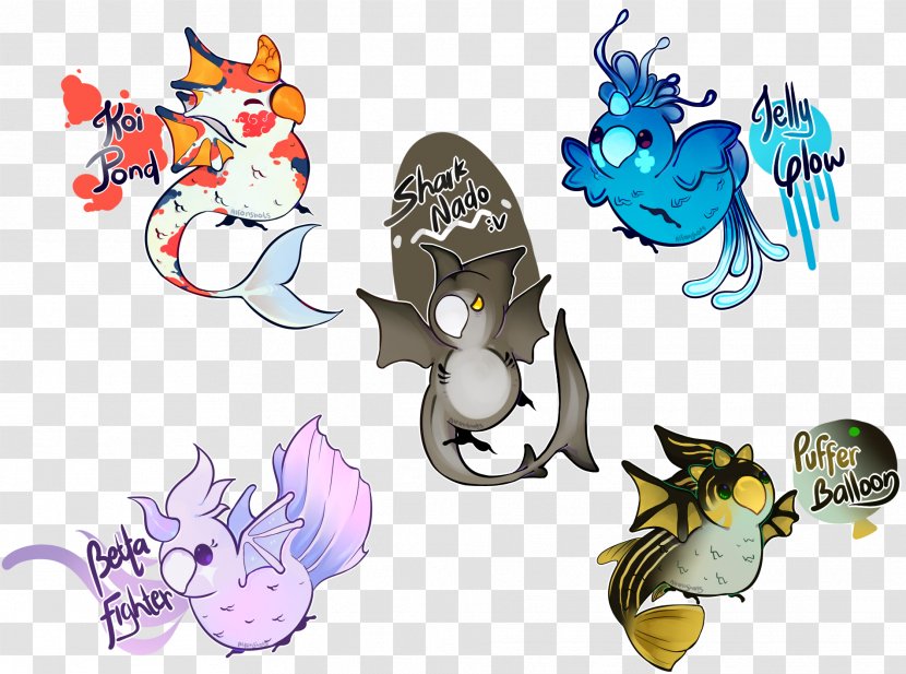 Fish Horse Fauna Clip Art - Mythical Creature - Shoal Of Transparent PNG