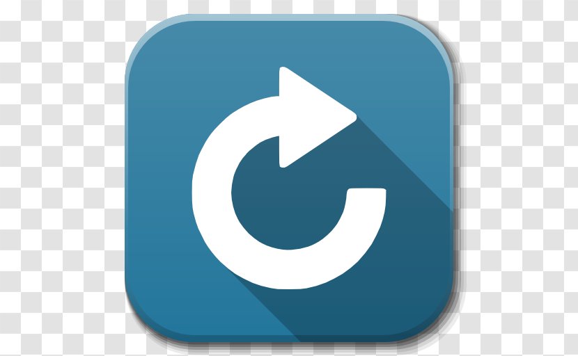 Blue Trademark Symbol Aqua - Apps Rotate Right Transparent PNG