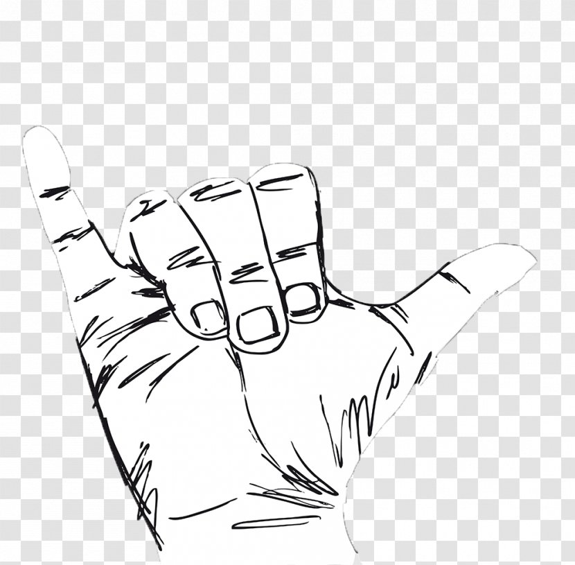 Gesture Vector Graphics Drawing Illustration - Black - Hand Transparent PNG