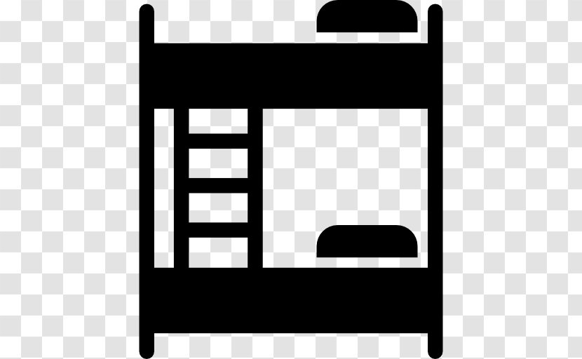 Bunk Bed Bedside Tables Bedroom Couch - Black And White Transparent PNG
