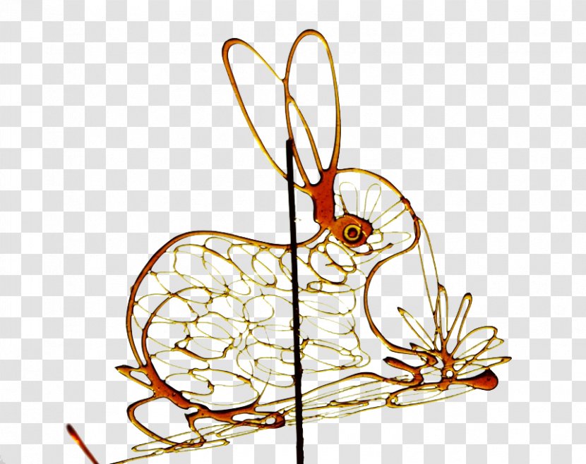 Sugar Painting Folk Art Illustration - Tree - Zodiac Rabbit Transparent PNG