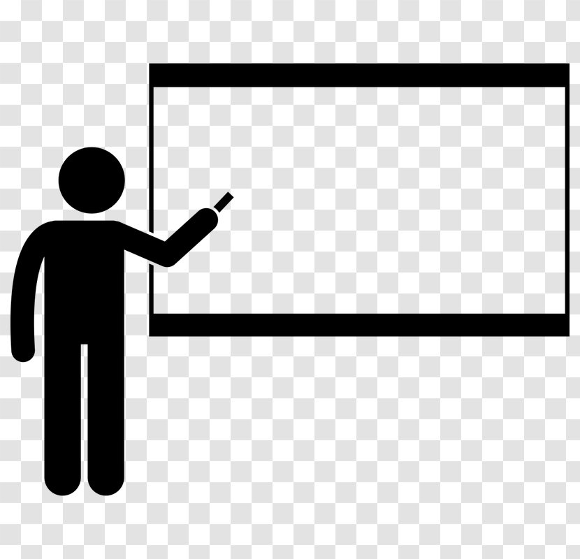 Clip Art Teacher Black & White - Dryerase Boards - M The Noun Project LecturerSummer Squash Powerpoint Presentations Transparent PNG