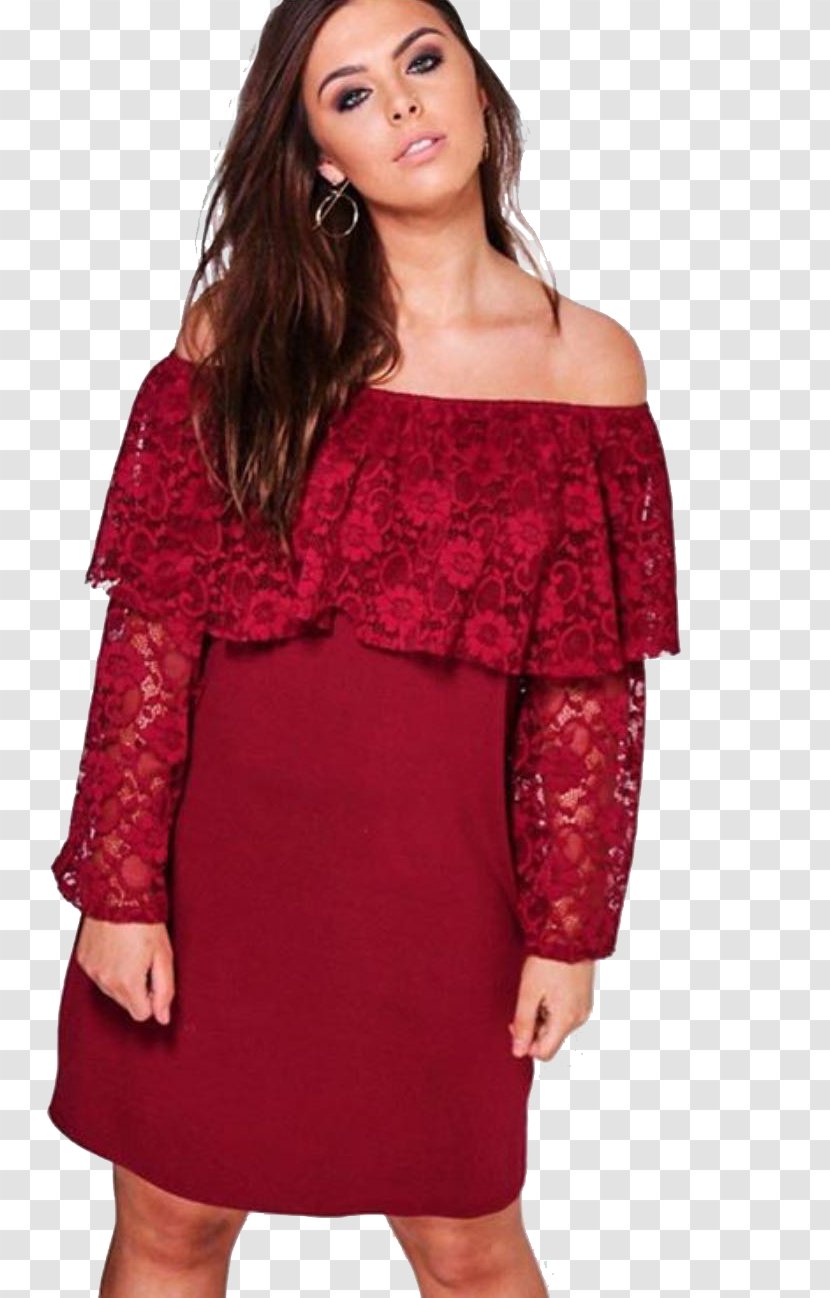 Shoulder Cocktail Dress Velvet - Waist Transparent PNG