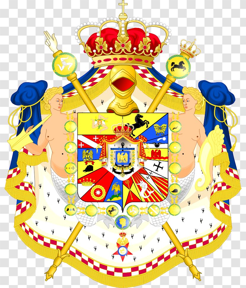 Kingdom Of Naples War The Fourth Coalition Coat Arms Armée Du Royaume De Prince Murat - Recreation - Rothschild Transparent PNG