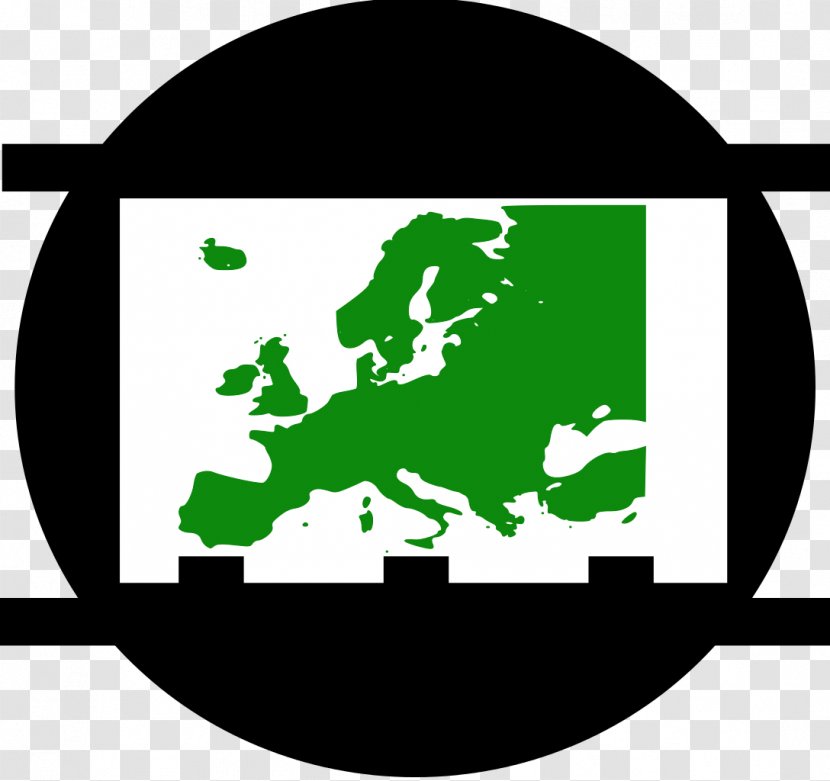 Europe Blank Map Vector Geography - Black And White - Animation Transparent PNG