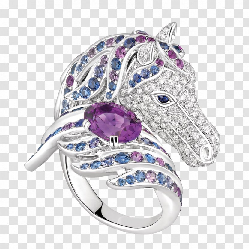 Amethyst Jewellery Ring Diamond Silver - Fashion Accessory Transparent PNG