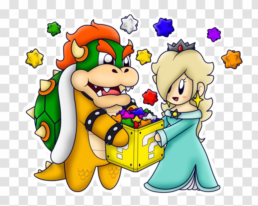 Rosalina Bowser Princess Peach Mario Toad - Silhouette Transparent PNG