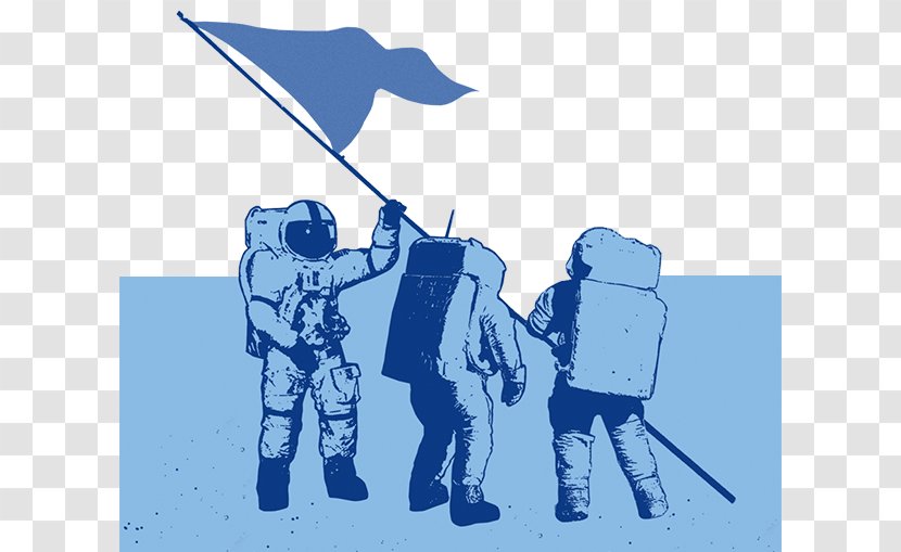 Leadership Illustration Team Profession Strategy - Flag - Astronaught Banner Transparent PNG
