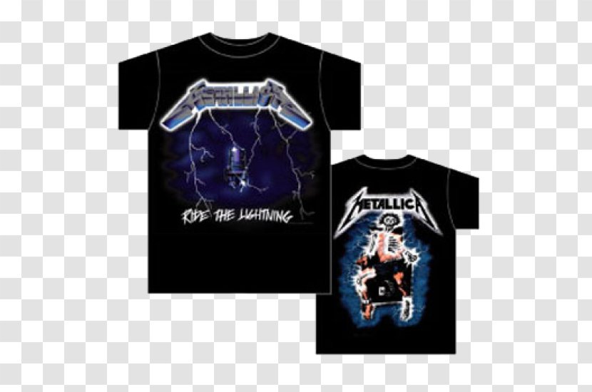 T-shirt Metallica Ride The Lightning Master Of Puppets ...And Justice For All - Tree Transparent PNG