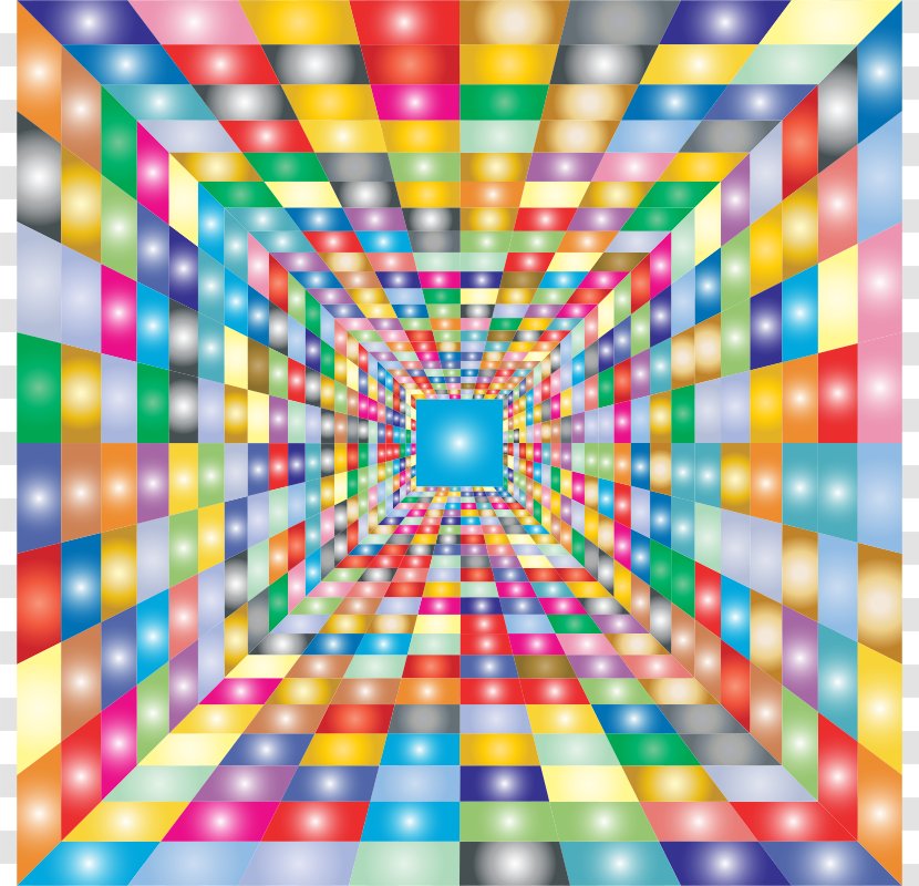 Perspective Psychedelic Art Clip - Cliparts Transparent PNG