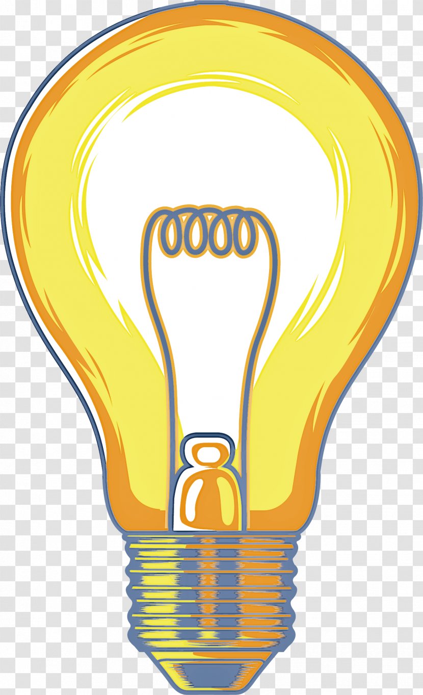Light Bulb - Yellow - Compact Fluorescent Lamp Incandescent Transparent PNG