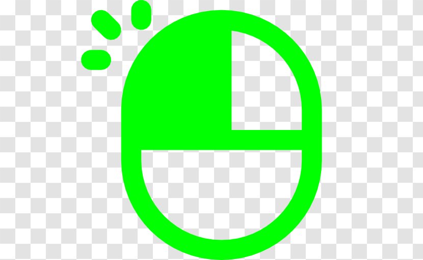 Computer Mouse Pointer Button Point And Click - Lime Transparent PNG