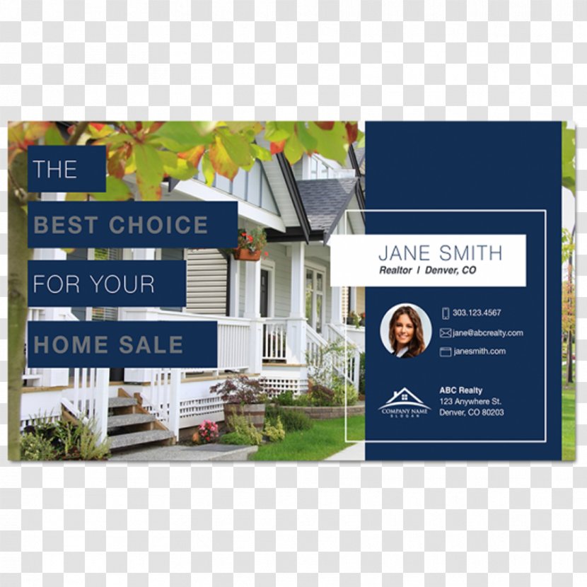 Estate Agent Real House Property Presentation - Flyer Template Transparent PNG