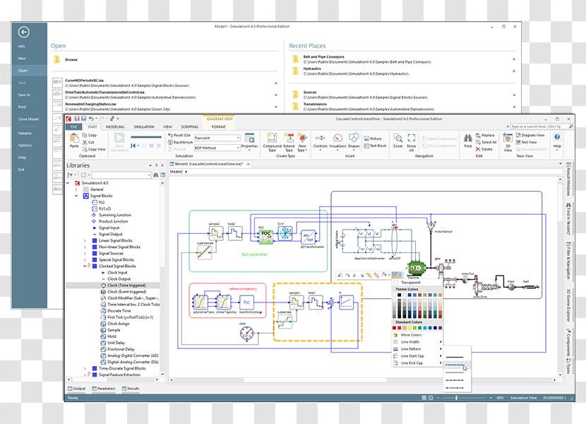 SimulationX Simulation Software Computer System - Behavior Ribbon Transparent PNG