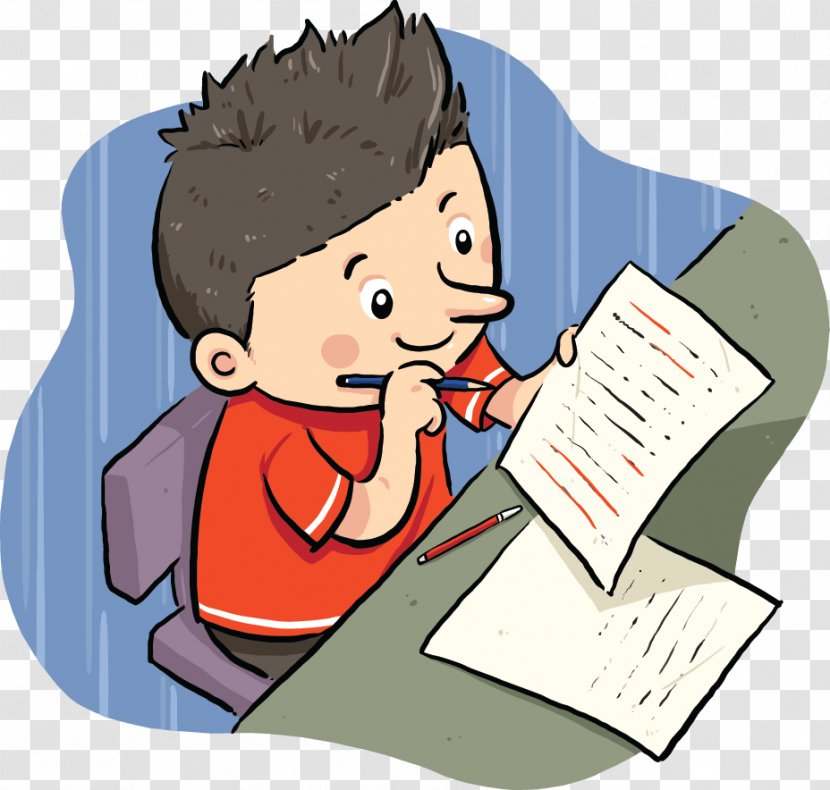 Homework Student Clip Art - Cartoon Transparent PNG