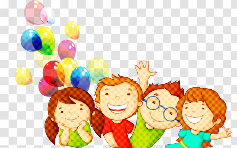 People Social Group Cartoon Balloon Happy Transparent PNG