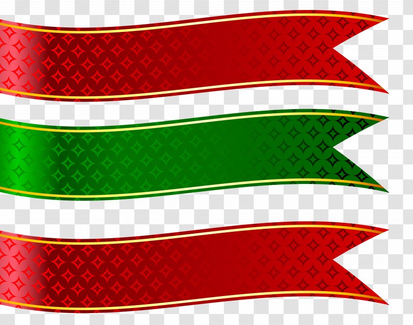Banner Red Clip Art - Color - Green And Banners Set Clipart Picture Transparent PNG