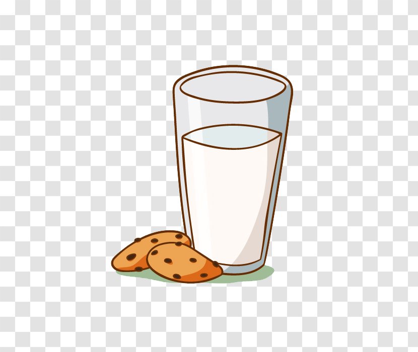 Breakfast Milk Food Cookie - Pint Glass - Ahoy Free Creative Pull Transparent PNG