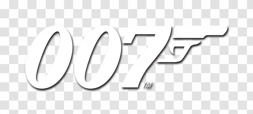Logo Brand White - Black And - James Bond Transparent PNG