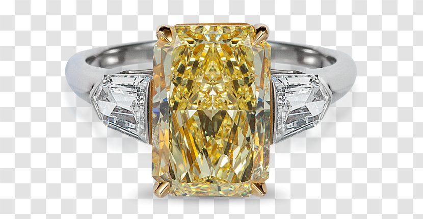 Engagement Ring Diamond Cut Tiffany Yellow - Jewelers Loupes Fancy Transparent PNG