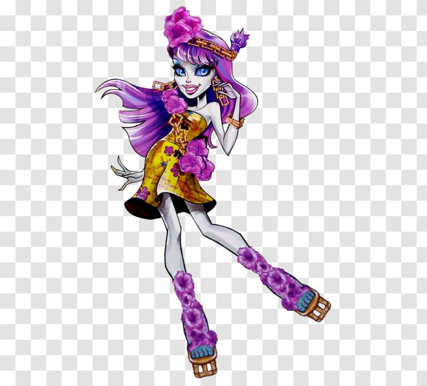 Ghoul Monster High Spectra Vondergeist Daughter Of A Ghost Art Cleo DeNile - Heart Transparent PNG