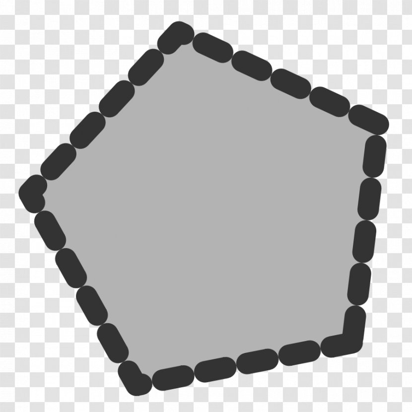 Polygon Clip Art - Regular - Dotted Lines Transparent PNG