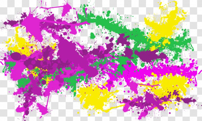 Yellow Grey Black Green Pink - Splatter Transparent PNG